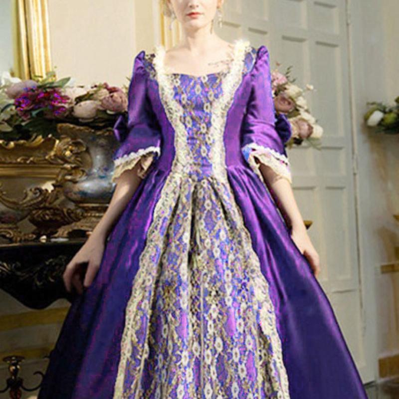 Vestidos Longos Maxi de Festa de Baile Medieval Renascentista Femininos Vestidos de Cosplay de Halloween Vestidos