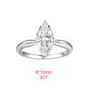 1/2/3Carat Marquise Cut Moissanite Rings for Women   CopperSolitaire Diamond Ring Engagement Wedding Bands Jewelry