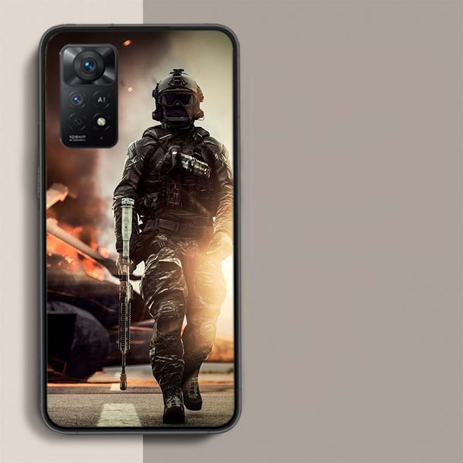 Power Army Soldier Phone Case For Redmi Note 14+ 13 Pro Plus 14C 13C 12C 12 10A 10C 10 9 8 9A 9C 9T 8A 7 Pro Xiaomi Capa Cover C