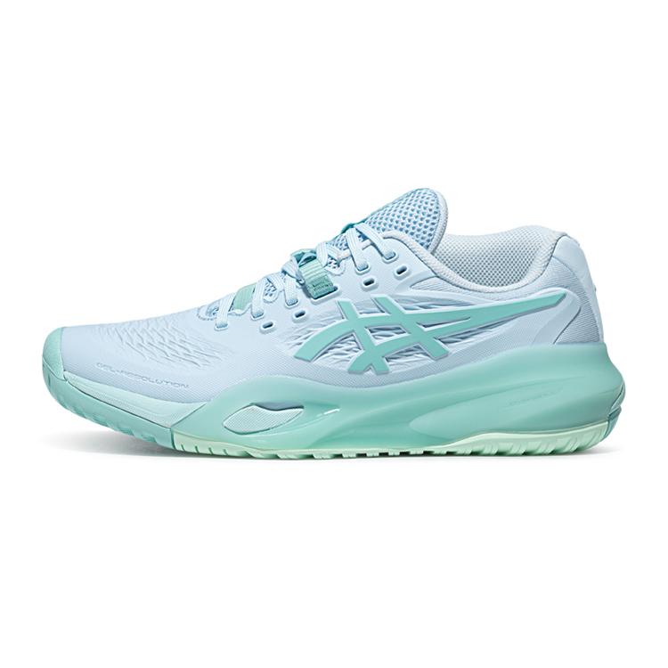 ASICS GEL RESOLUTION X Tennis Shoes Women s Low Top Light Blue/Green 38