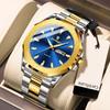 Top Brand Luxury New Men's Watch Waterproof Luminous Quartz Calendar Wrist Watch
