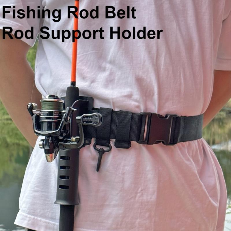 Plastic Wader Adjustable Fishing Rod Holsters with Poles Inserter for Casting Reel Waist Wading Belt Fishing Tackle Tool