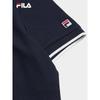 Fila Women's Knit Faux Two-Piece Short Sleeve Polo Shirt