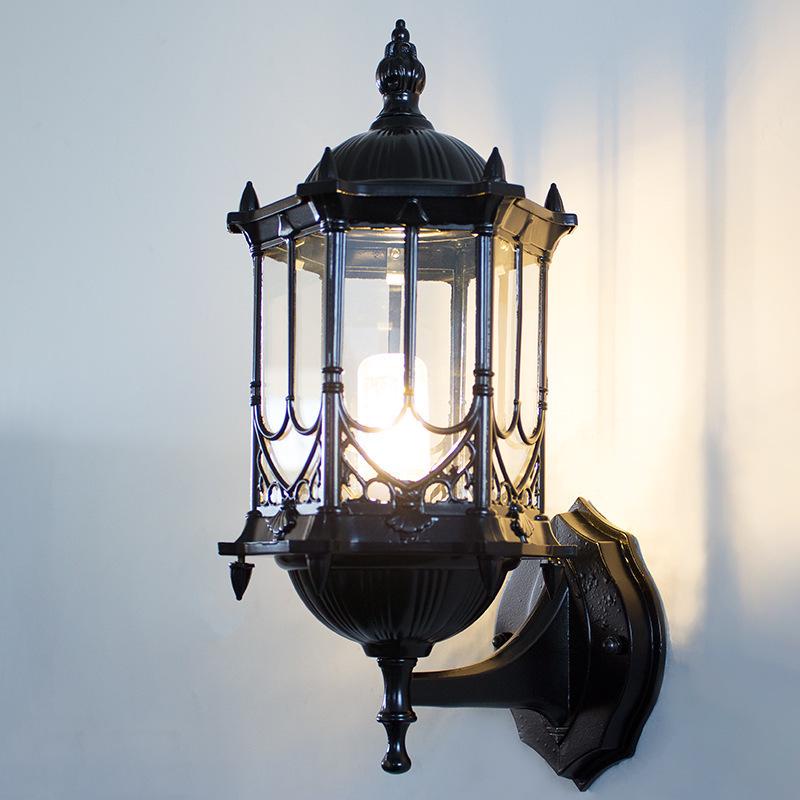 Retro Waterproof Outdoor Wall Light for Balconies, Courtyards, and Staircases - American/European Style