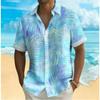Camisa para Hombre con Palmera Estampado 3D Camisa de Botones Camisa Casual Camisa de Verano Manga Corta Ropa Diaria de Vacaciones