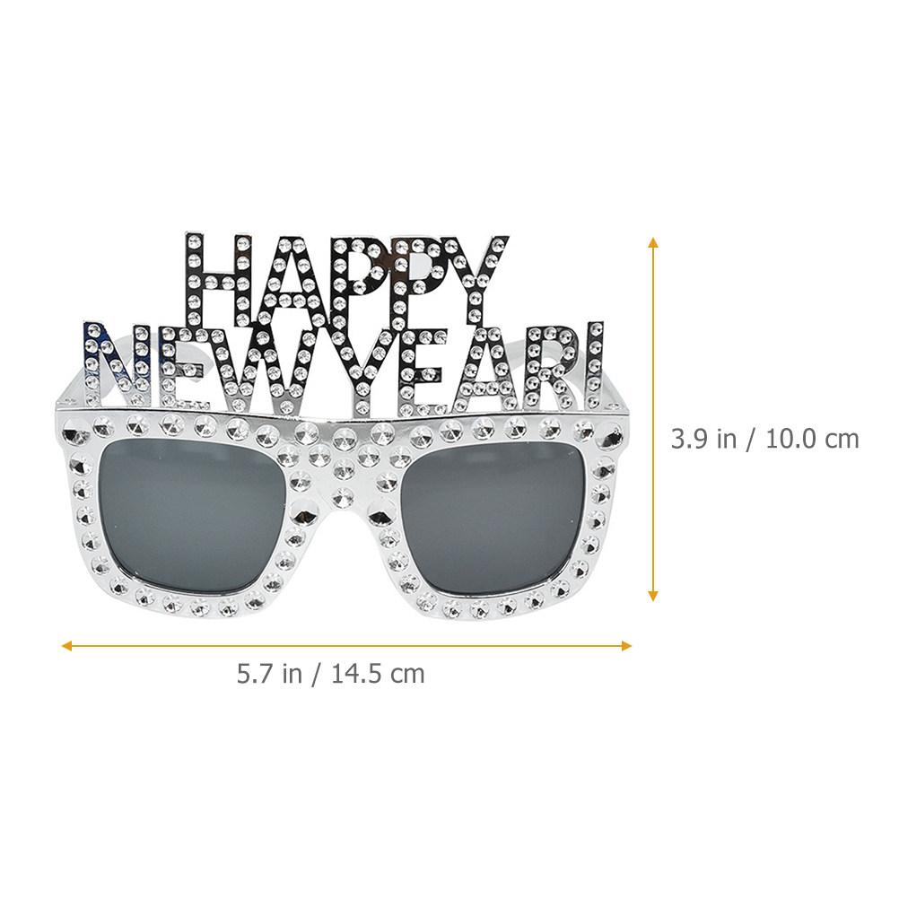 Happy New Year Funny Glasses 2025 Party Eyeglasses for Men Women Photo Props New Year Eve Celebration Festival Decor Fun Glasses