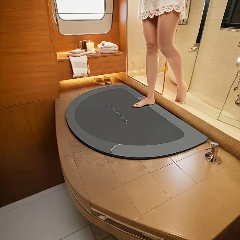 1 Stück Ultra-Saugfähige Schnelltrocknende Badematte Weicher Rutschfester Badezimmerteppich für Dusche, Badewanne & Eingangsbereich Heimdekor Badematten für Badezimmer