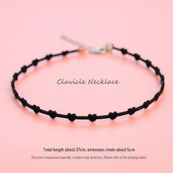 Black Lace Fairy Choker: Japanese & Korean Style Necklace