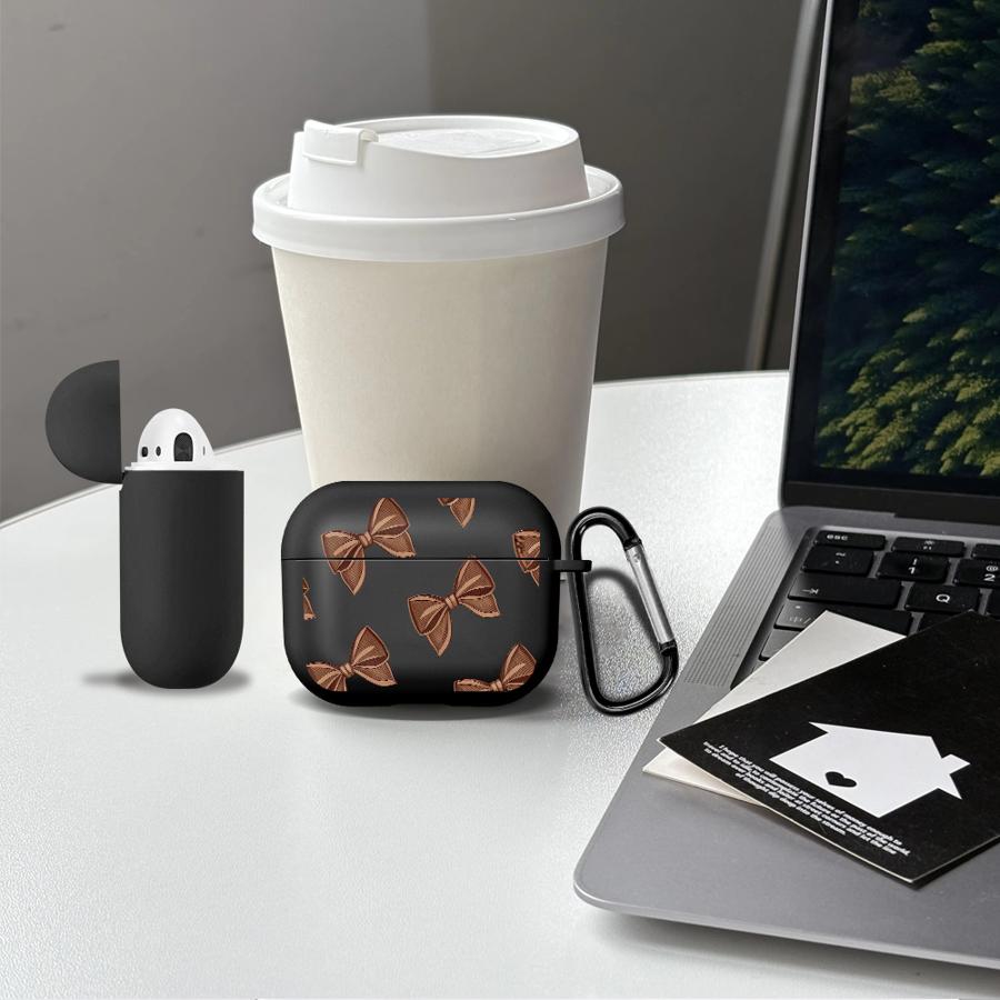 Earphone Cases Cover Case For Airpods Pro2 Pro 3 4 2 Pro3 1 Retro Bow Tie