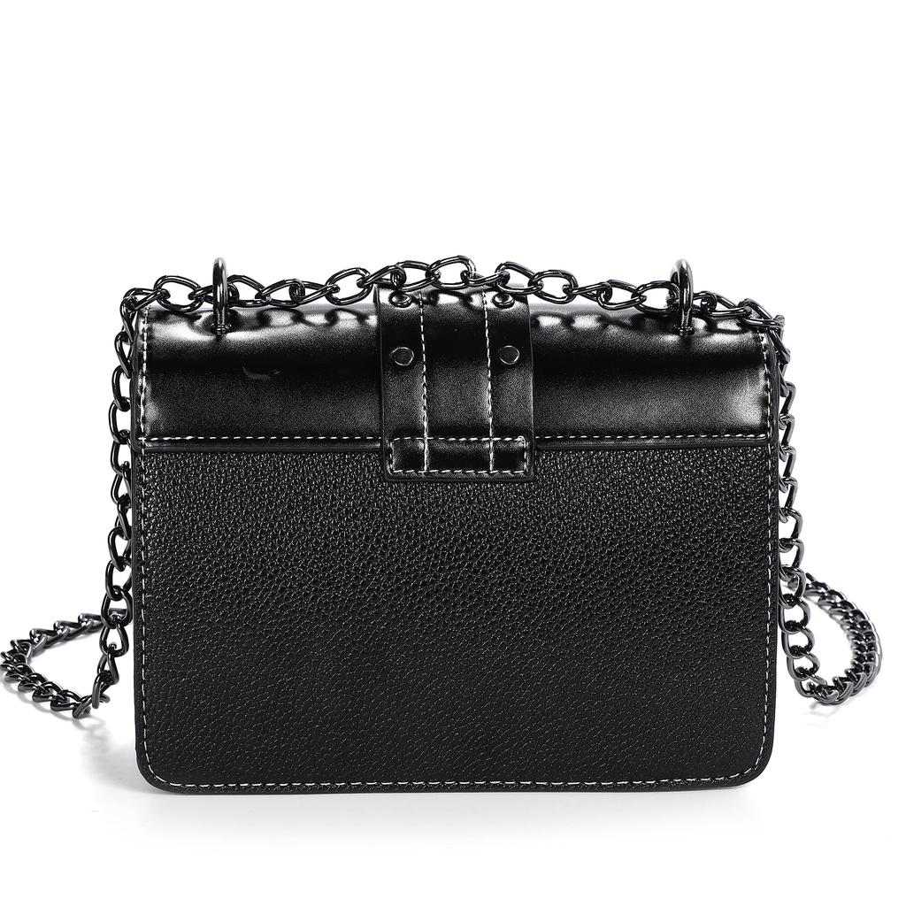 Harujio Shoulder Punk Crossbody Street Mini Shoulder Sickly Cute Women's Bag, Rock, Bag, Gothic, Black, Style, Mass-Produced Bag, Dark, Mass-Produced,