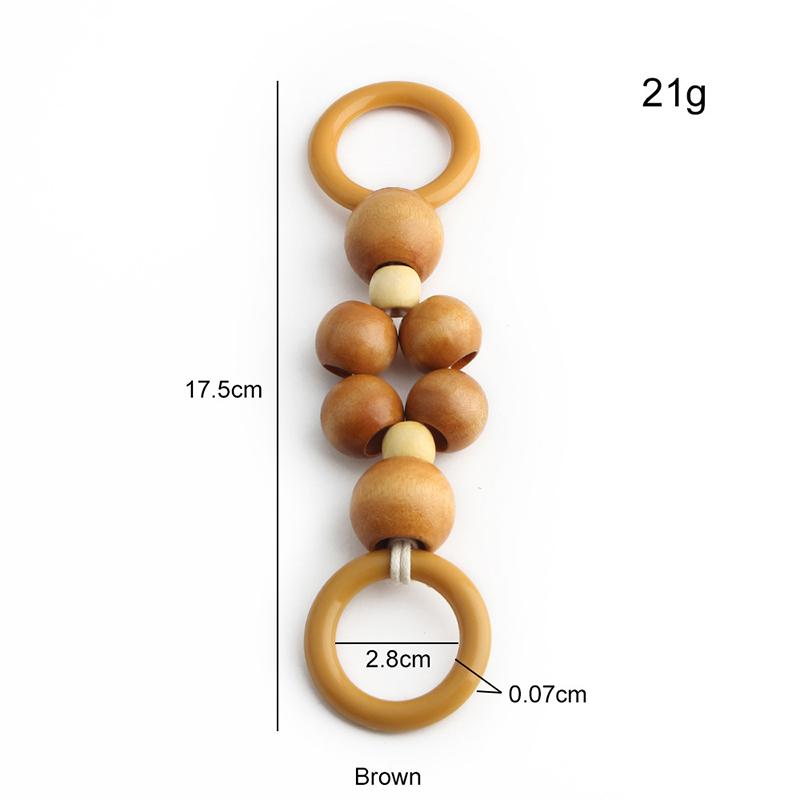 

17,5 см удлиненный плетеный деревянный ремень для сумки аксессуары ручки для универсального ремня для сумки через плечо деревянная бусина веревка плетеная ручка коричневый