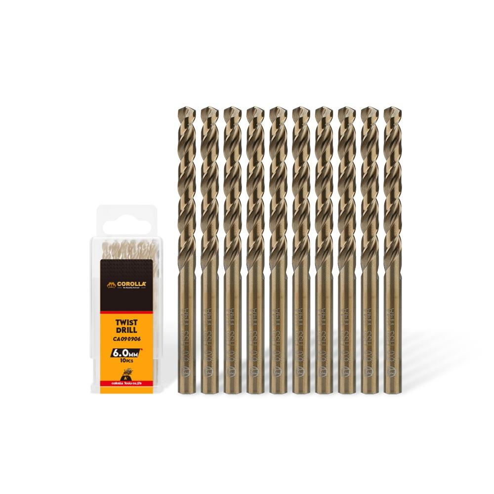 10PCS Straight Shank Twist Drill Bits Twist Design HSS Drill Bits Drill Bits  Industrial Use