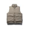 Leichte Daunenweste für Damen und Herren mit Stehkragen, warme Puffer-Ärmellose Jacke, Winter Outdoor Alltagsbekleidung
