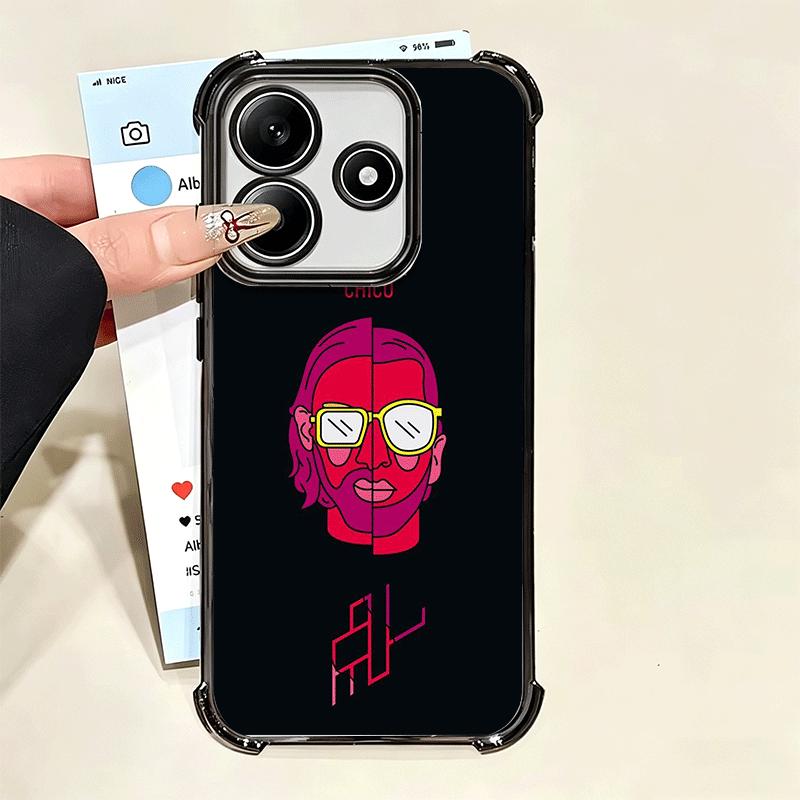 PNL QLF Rapper Singer Soft Phone Case For Xiaomi Poco X7 X8 Pro Max X6 X5 X3 F8 Ultra F7 M8 M7 M5S Redmi 15C 15A 15 14C 13C 12C