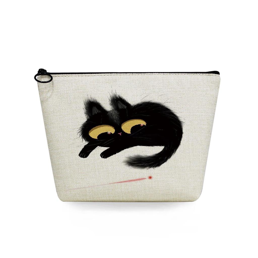 Women Cat Print Cosmetic Bag Toiletries Organize Travel Storage Case 6746