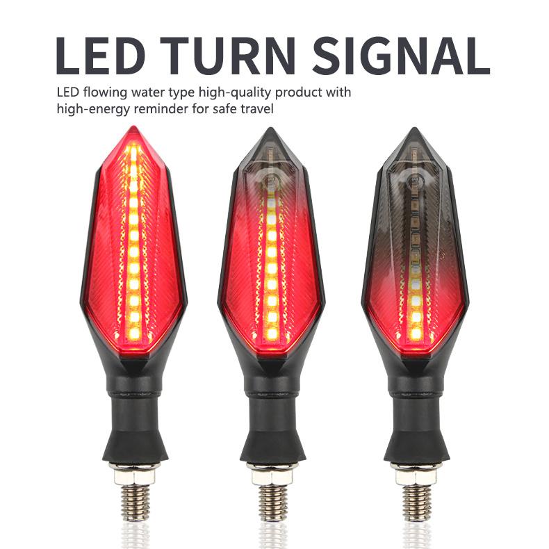 Hot Sale Motorbike Accessories Double-Sided Flowing Turn Signal 12V LED Flashing Indicator Light Motorcycle Winker Lamp
