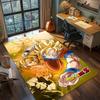 Tappeto Anime Dragon Ball Goku Tappeto Tappeto Grande Area Tappetino Pavimento Antiscivolo Lavabile Stanza Gamer Camera da Letto Decorazioni per la Casa -QJY