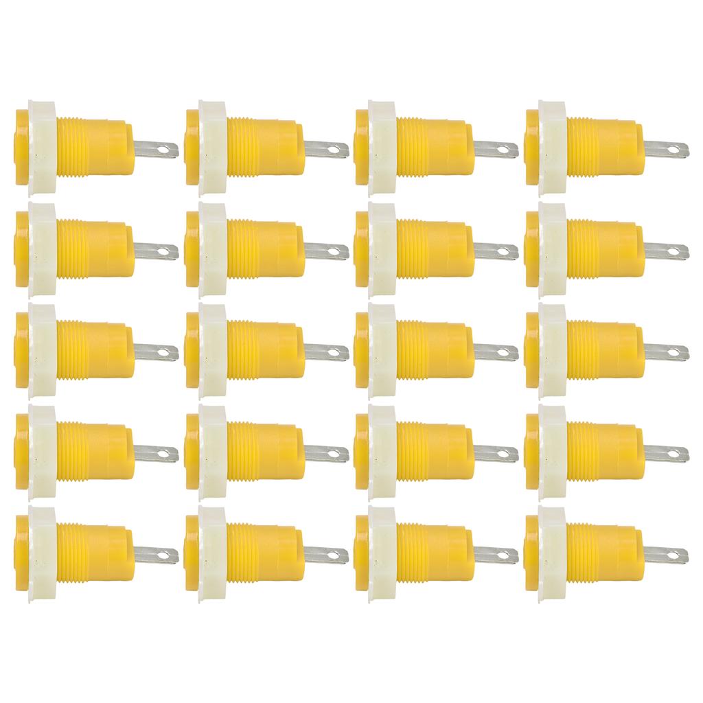 20Pcs Banana Socket Binding Post Adapter Brass Safe Welding Type Grounding Terminal 4mm 402 1KV