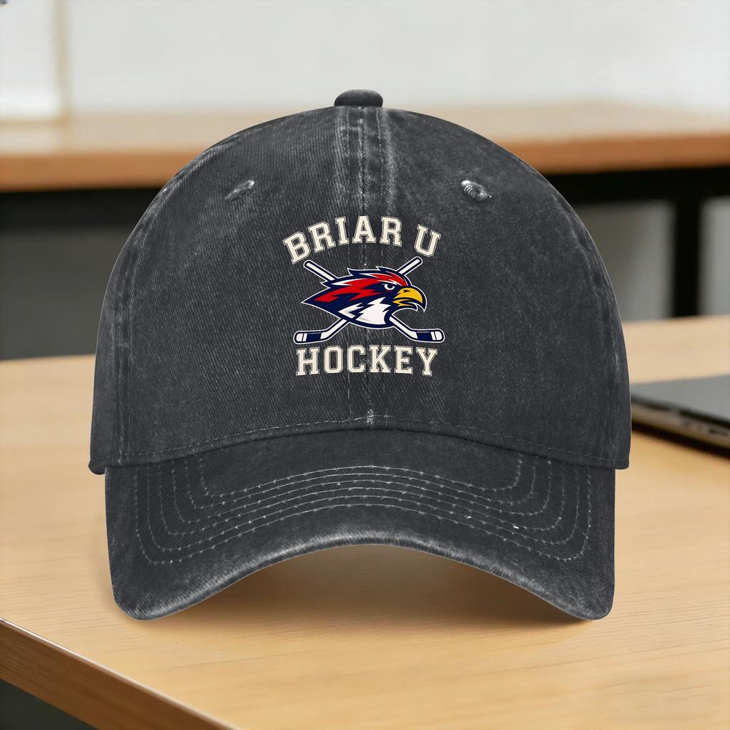 Briar Hockey Off Campus Logo Sun Baseball Cap Unisex Unisex Design Trucker Hat Summer Fitted Retro Running Hippie Baseball Caps