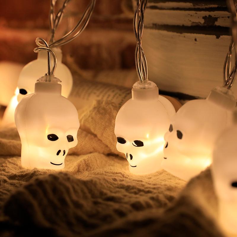 New Led Halloween Pumpkin/Little Ghost String Lights Decorative Atmosphere Lights Halloween Wall Decorations, Room Decoration Night Lights