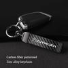 GESW6 Car KeyChain Leather Emblem Key Chain Buckle Key Ring For Citroen e-C3 e-C4 X C5X C3 C4 Cactus Picasso C-Crosser C6 C-Elysee C2