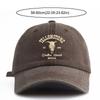 Bull Skull Western Cowboy Baseball Hats Cotton Distressed Dad Hat Outdoor Sun Hat  for Men Women