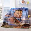 John Wayne Western Cowboy Blanket Soft Comfortable All Seasons Perfect Sofa Office Nap Travel Festive Gift