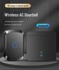 Wireless Smart Remote Doorbell with Long-Range Button and Large Panel Switch