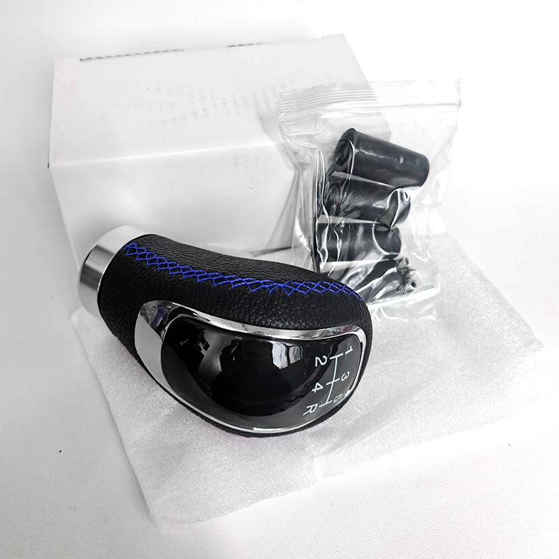 5 Speed Gear Shift Knob Manual Transmission Universal Car Pu Leather Extended Gear Shifter Gear Head Gear Stick Shift