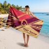 Brisbane Broncos Customized Name Text Beach Towel, Soft Absorbent Towel Beach Pool Travel Personal Gift