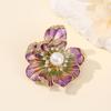 Elegant Floral Butterfly Brooch Alloy Accessory Unique Styles for Dresses Coats Portable and Stylish