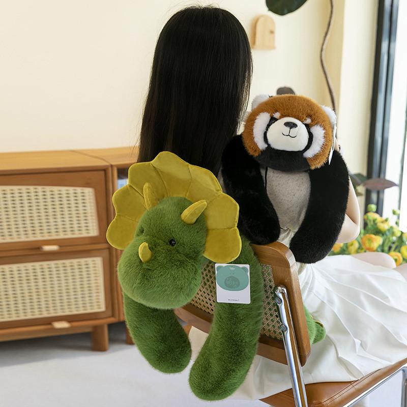 Back Bao Panda Koala Raccoon Plush Toy With Soft Fabric For Children Sleep Decor