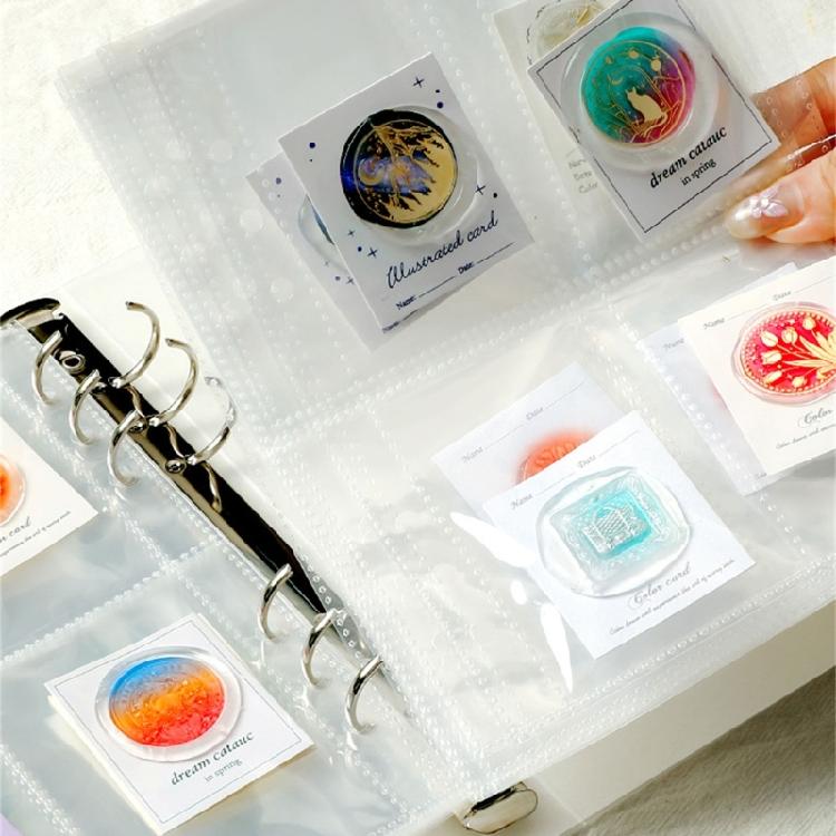 Loose Leaf Coin Storage Clear Lacquer Coin Collection Album for Collector