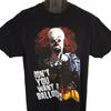 T-shirt 100% Coton Film IT Hauts Homme Taille L Noir Ballon Pennywise Horreur Halloween