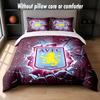 Aston Villa Football Design Bed Bedding Set 1 Duvet Cover + 2 Pillowcases Soft Breathable Household Bed Linens
