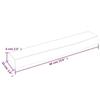 VidaXL Étagère murale marron clair 60x10x6 cm bois chêne massif traité 363640
