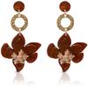 Fashion Flower Drop Earrings Geometric Pendant Earring Multifuntional Ear Jewelry Plastic/Resin for Various Occasion