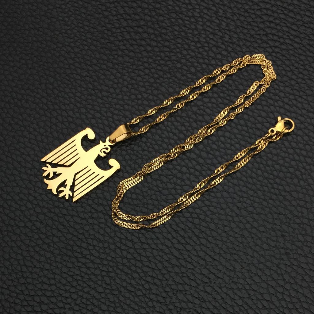 Stainless Steel German Eagle Necklace for Women - Simple and Stylish
