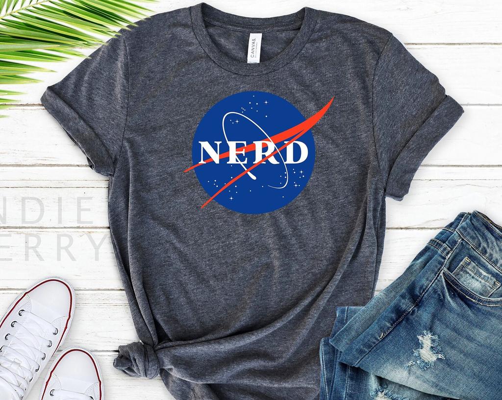 Nerd Shirt, Super Soft Nerd T-shirt, Nerd Gift, Nasa Shirt, Space Nerd, Cool Nerd Christmas Gift