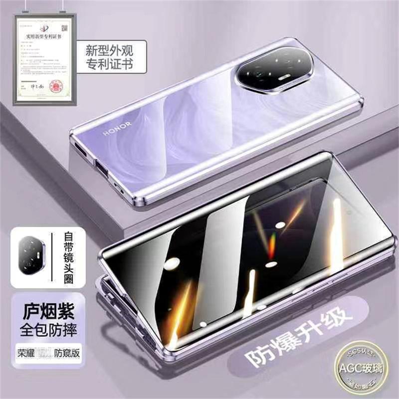 360 Metal Full Protection Tempered Glass Case for Honor 400 Pro Honor400 Shockproof Bumper Back Cover for Huawei Honor 400pro