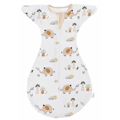 Cueiro de Verão em Malha de Bambu para e Melhora Moro Ajuda o Bebê a Dormir e Reduz o Choro Bambu [enne.] Recém-nascidos, Algodão, Reflexo do Bebê, (Elefante, Malha,