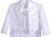 Dressy Daisy Baby Boys Formal Long Perfect for School Entrance Baby Shrine and Size 9 White Suit, Sleeve, 5-Piece Set, Ceremonies, Weddings, Showers,