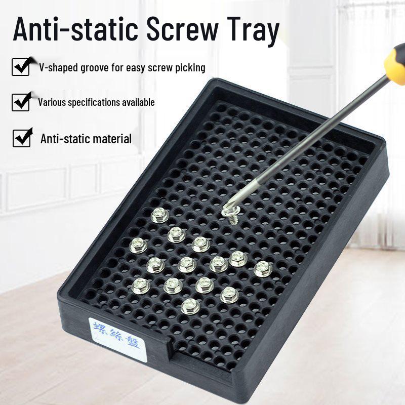 Anti-static Stackable Screw Storage Tray for Electric Screwdrivers