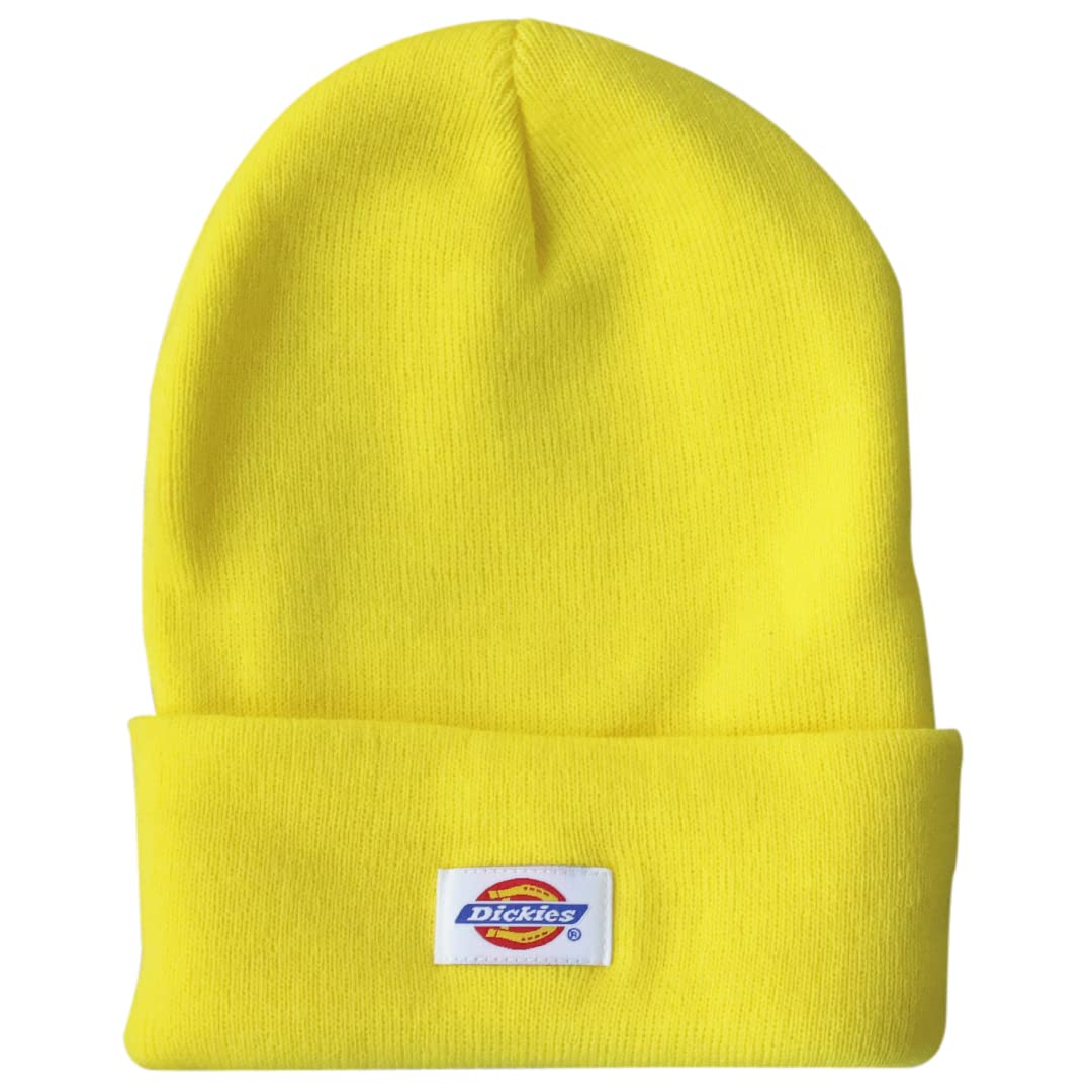 

Dickies Базовая Вязаная Шапка-Бини Унисекс из Акрила для Мужчин и Женщин, Однотонная, Идеально Подходит для Сноубординга и Улицы, Лимон, Один Размер лимон
