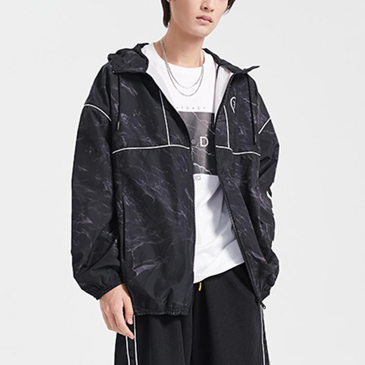 Li Ning Casual Sports Jacket Men Jackets Standard-Black AFDQ399-1