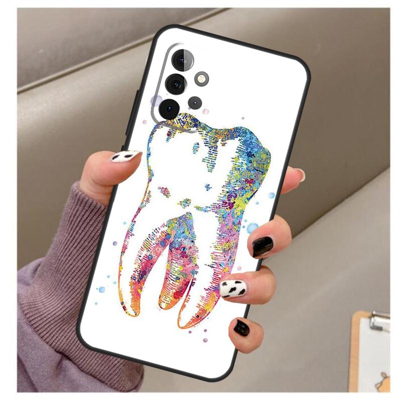 Die Zahnarzt Zahn Weiche Hülle Für Samsung Galaxy A32 A52 A72 A12 A42 A40 A50 A70 A03S A21S A52S A71 A51 Abdeckung