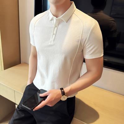 Summer Cotton Polo Shirts Men Fashion Slim Fit Casual Business Polo T-shirt Short Seeve Social Streetwear Tee Tops
