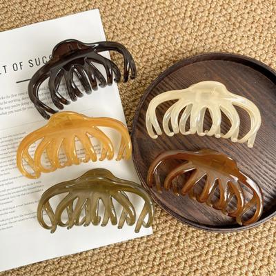 Yousheng Große Oktopus Haarkralle Damen Dickes Haar Hinterkopf Dusch-Haarklammer Rutschfeste Haaraccessoires Haarstyling-Werkzeuge