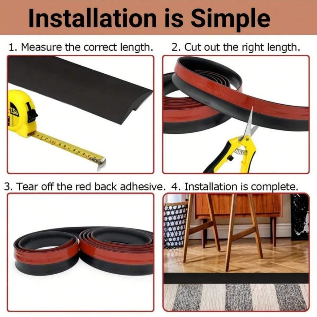 1 ST 39,37 inch Vloerovergangsstrip Zelfklevende Afdekstrips Drempel Reparatie Vloergleuf Vinyl Vloerovergangen Laminaat