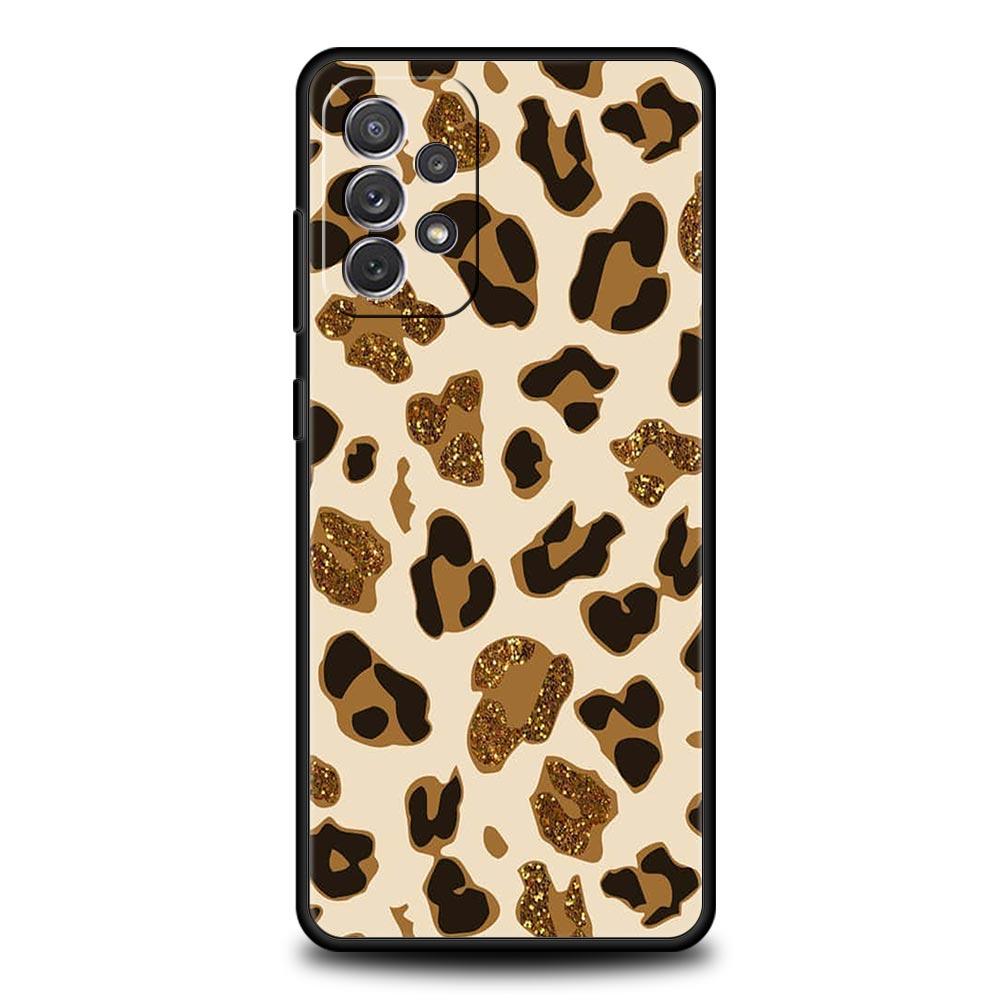 Moderne Handyhülle mit Tiger-Leopardenmuster für Samsung A15 A13 A51 A71 A41 A31 A21S A03S A05 A35 A55 A23 A25 A33 A53 A73 5G Hülle